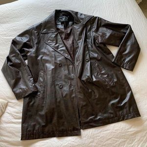 Vintage Chocolate Brown Crocodile Jacket